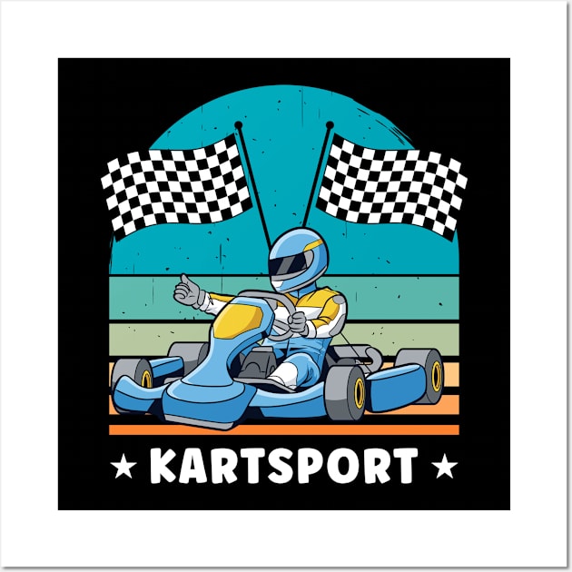 Kartsport Wall Art by printedartings